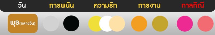 สีมงคลวันพุธกลางวัน