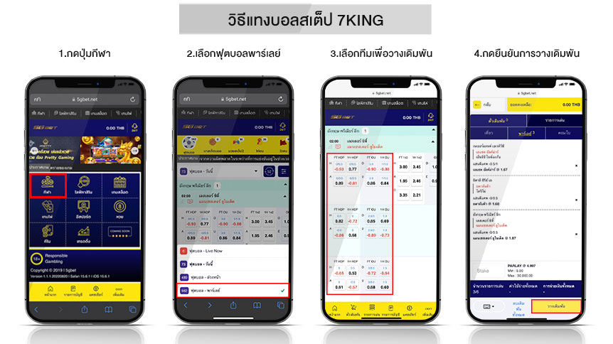 วิธีแทงบอลสเต็ป-7king
